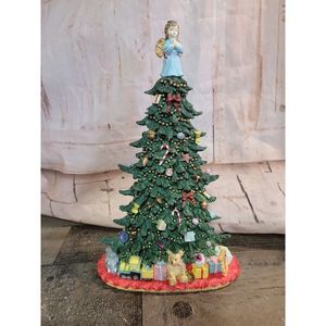 Xmas tree presents train elephant Angel toy harp star candy cane Xmas